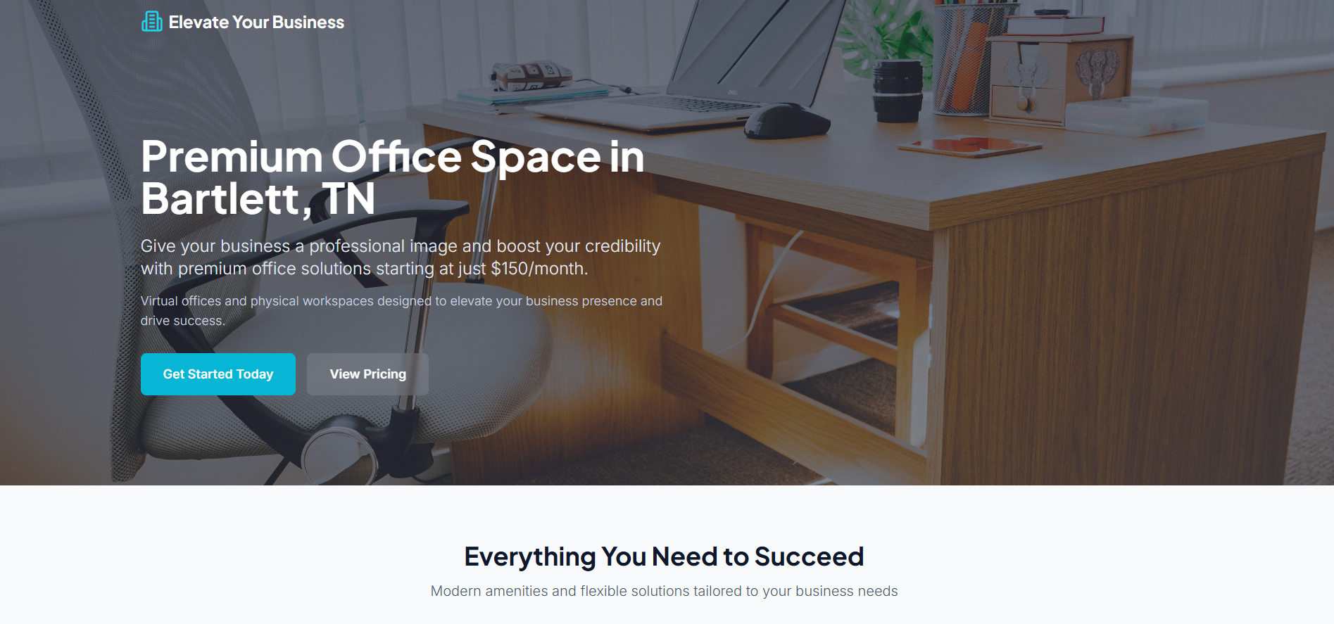 901 Office Space - real estate website with dynamic listings and local SEO