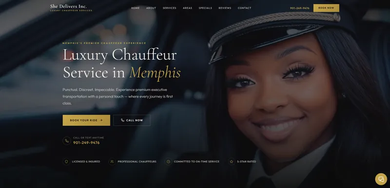 She Delivers Inc - Custom E-commerce WordPress Web Design by SmartWeb Memphis